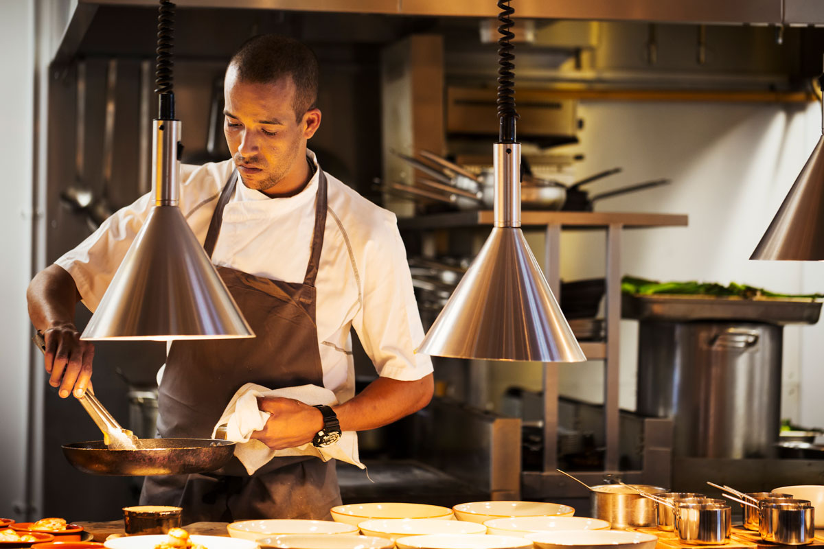 Chef Plating Food
