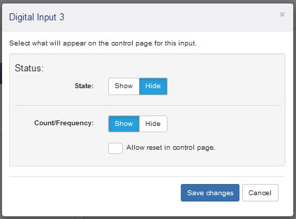 400 Series Control Page Input Counter Editor Window