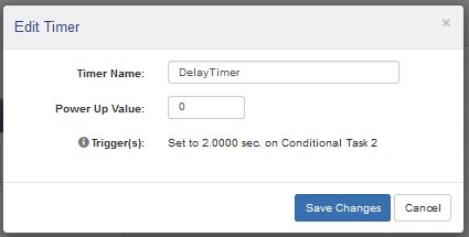 400 Series I/O Setup Timers Delay Edit Window