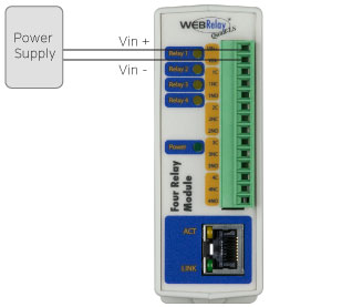 WebRelay-Quad live demonstration setup