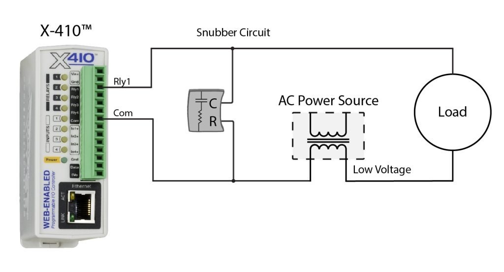 X-410 AC Contact Protection Diagram