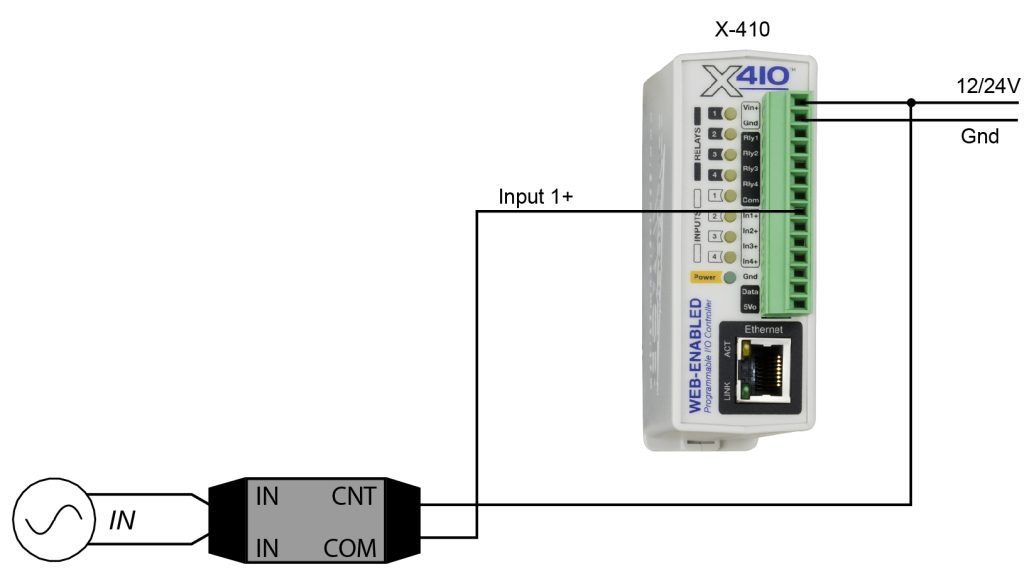 X-410 AC Input Diagram