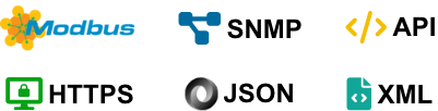 ControlByWeb devices are compatible with industry standard communication protocols such as modbus, snmp, api, https, json, and xml