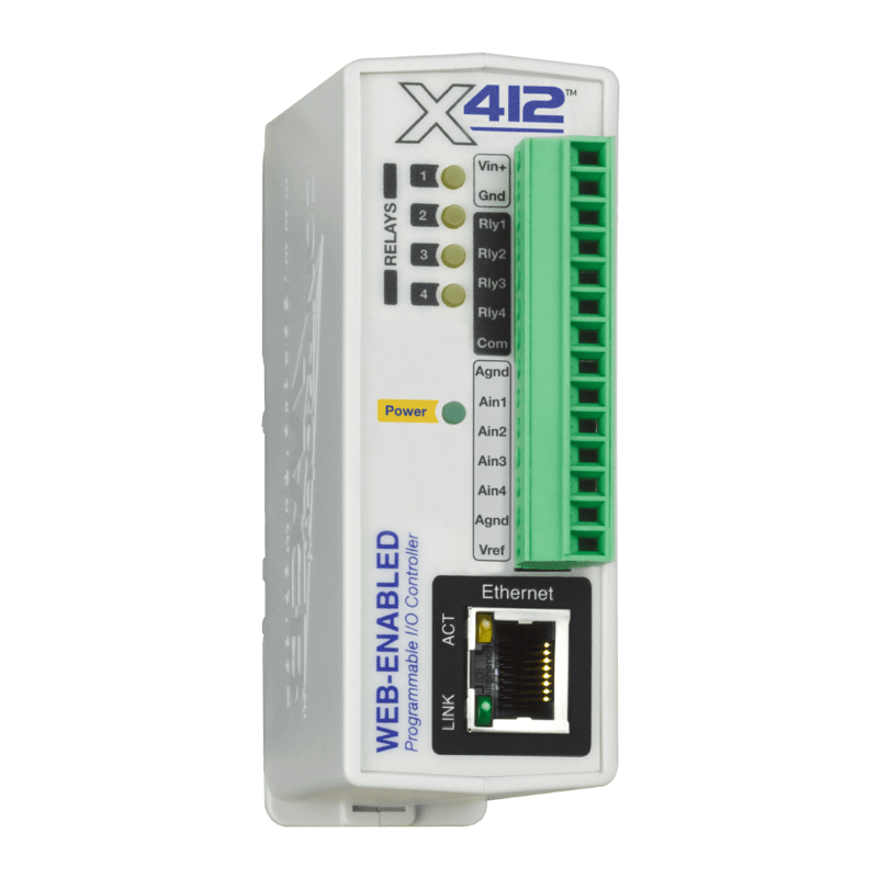 X-412 - 4 relay and 4 analog input module