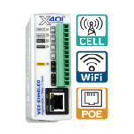 X-401 with Cell, WiFi, and POE icons