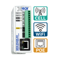 X-401 with Cell, WiFi, and POE icons
