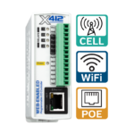 X-412 with Cell, WiFi, and POE icons