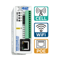 X-412 with Cell, WiFi, and POE icons