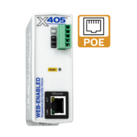 X-405 Temperature and Humidity Module supporting up to 16 sensors with web-enabled monitoring and logging