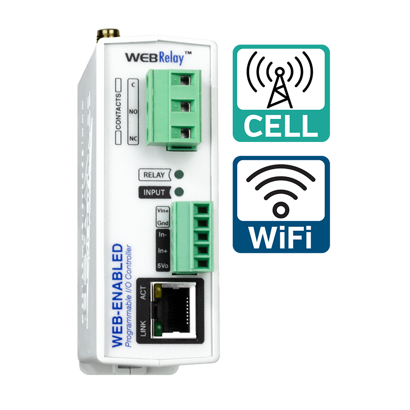 Webrelay Cellular and Wifi Model.