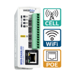 WebRelay-Quad device with 4 web-controlled relays for remote control with Celluar, Ethernet and, WiFi connectivity