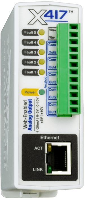 X-417 Web-Enabled Analog Output Module