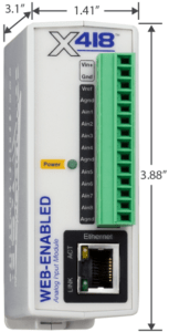X-418 Dimensions Image
