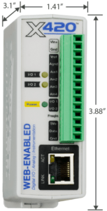 X-420 Dimensions Image